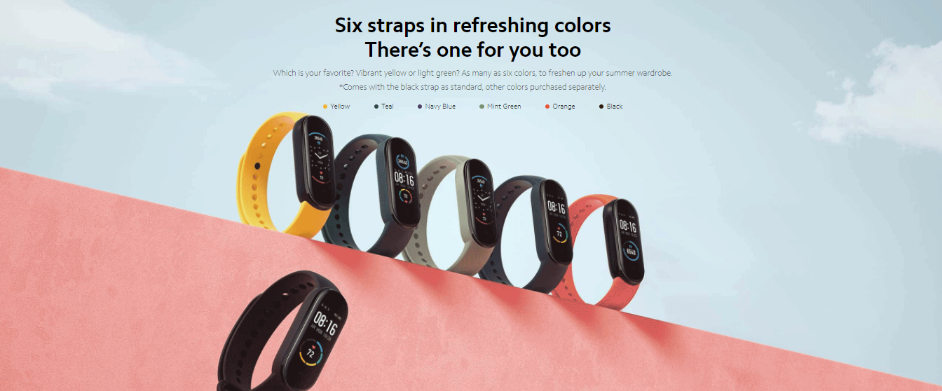 Features of the Mi Smart Band 5